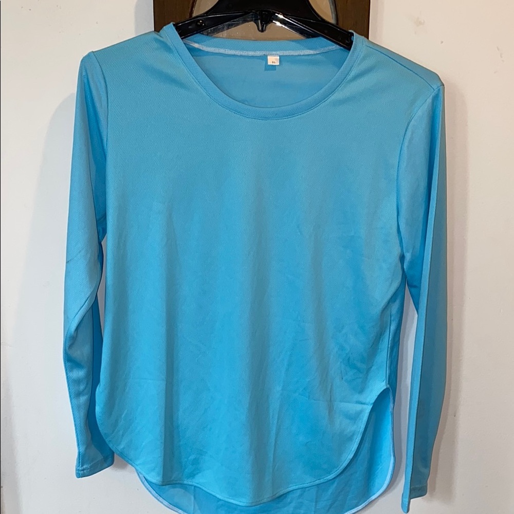 Blue Long Sleeve Women's Top